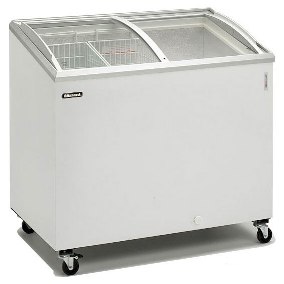 Blizzard Curved Lid Ice Cream Display IC15